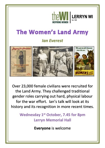 The Women's Land Army - a talk by Ian Everest